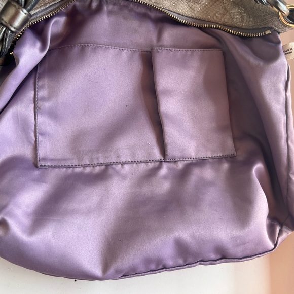 Coach Kristin Hobo Metallic Embossed Python - Picture 9 of 9